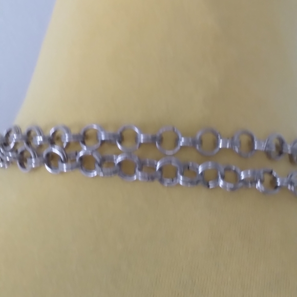 Chico's double strand silver tone key necklace 28" - Picture 8 of 10